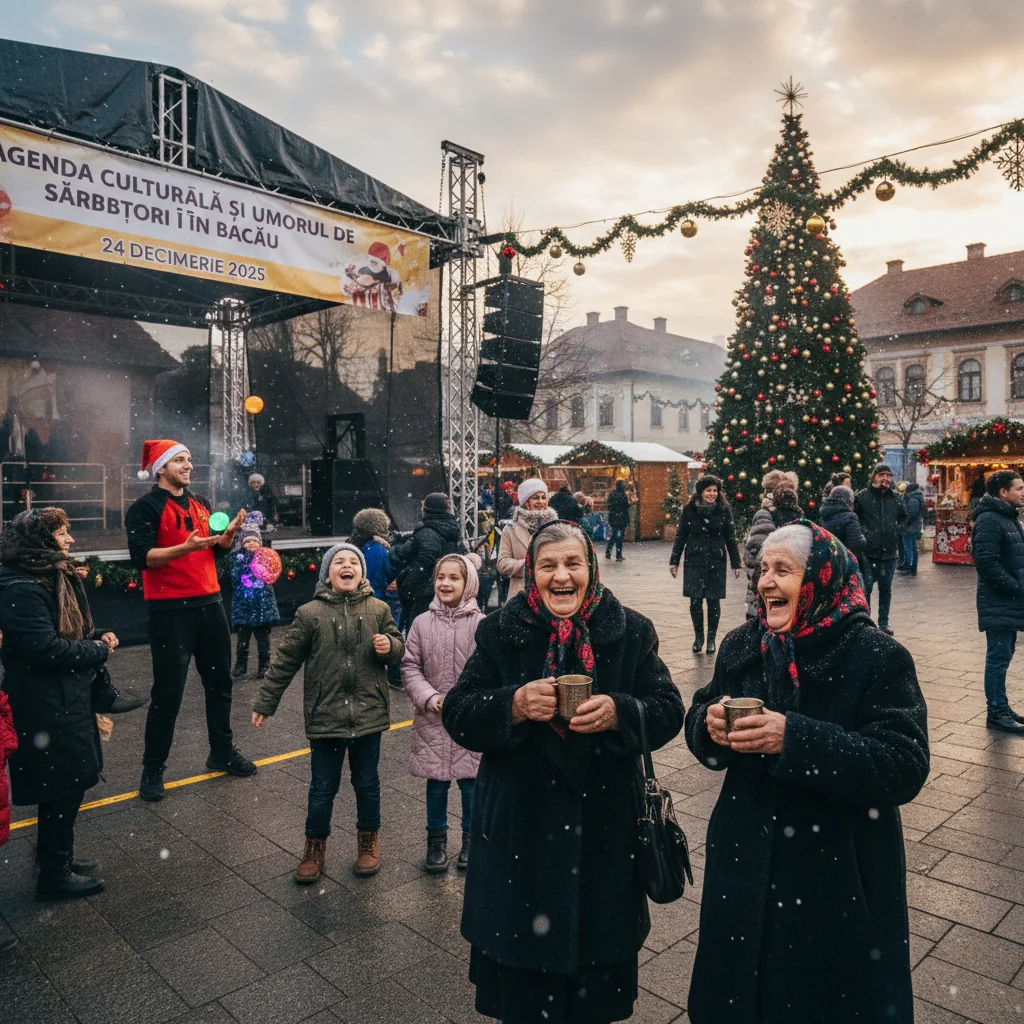 Agenda culturală și umorul de sărbători în Bacău — 24 decembrie 2025