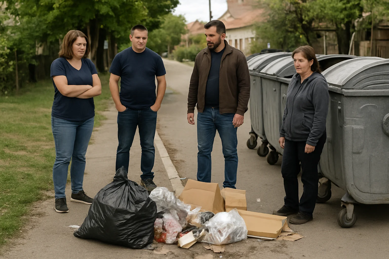 Amenzi de 2.000 lei în Bacău pentru depozitarea deșeurilor lângă containere goale