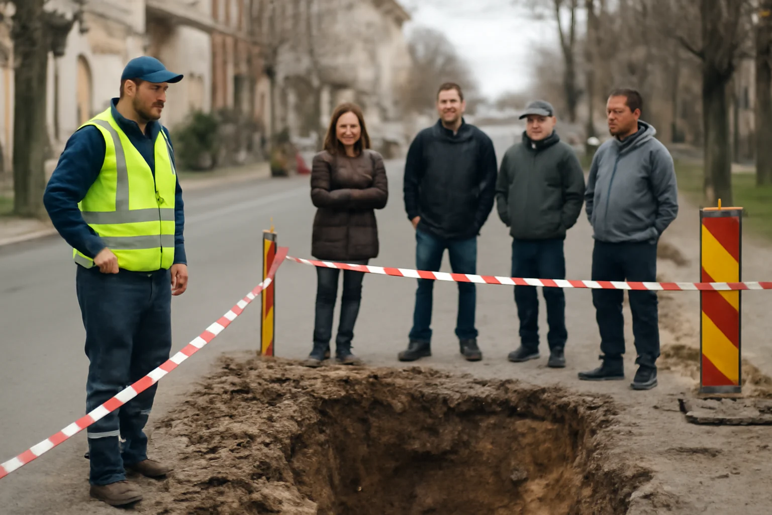 Avarie pe Calea Mărășești la Onești afectează traficul local
