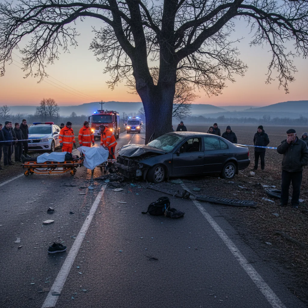 Băiat de 15 ani și femeie de 63 ani decedați în accident, două persoane rănite – FOTO și UPDATE