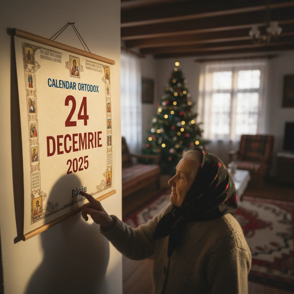 Calendar ortodox — 24 decembrie 2025 (Bacău)