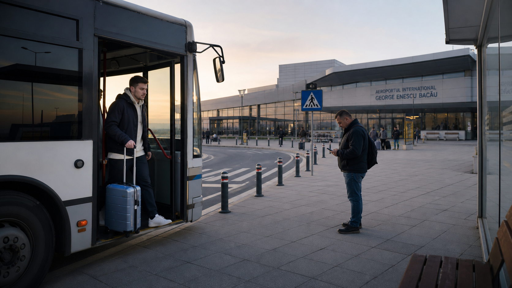 Cum ajungi la Aeroportul George Enescu din Bacău fără mașină: autobuz, taxi, ride-sharing și ce verifici înainte de plecare
