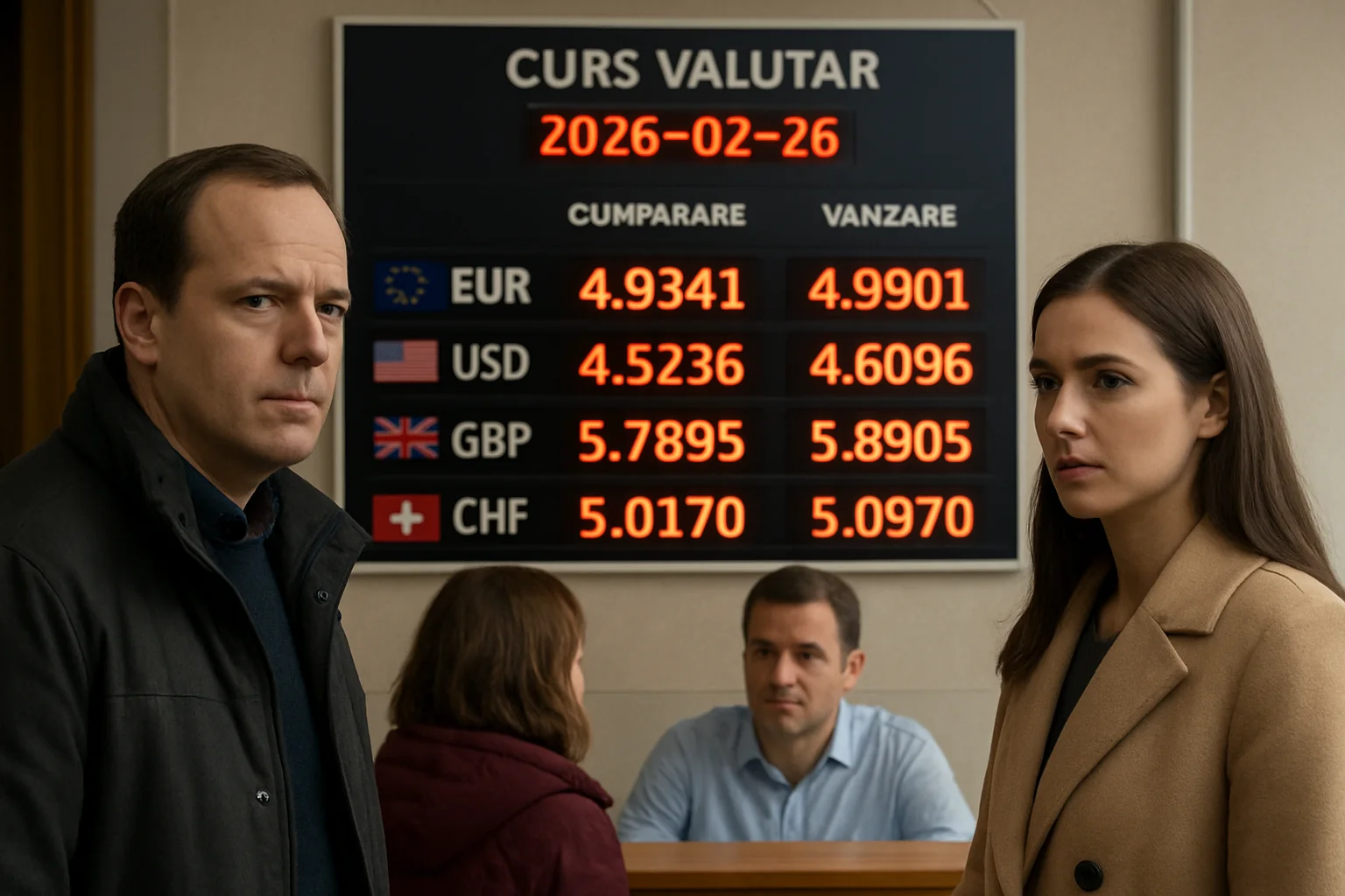 Curs valutar azi (BNR) – 2026-02-26