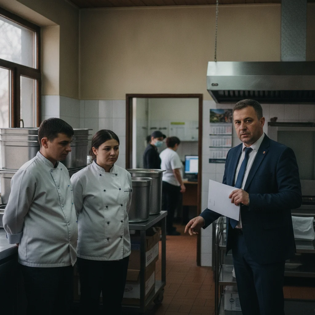 Firmă de catering amendată cu 65.000 lei după toxiinfecția elevilor din Căiuți