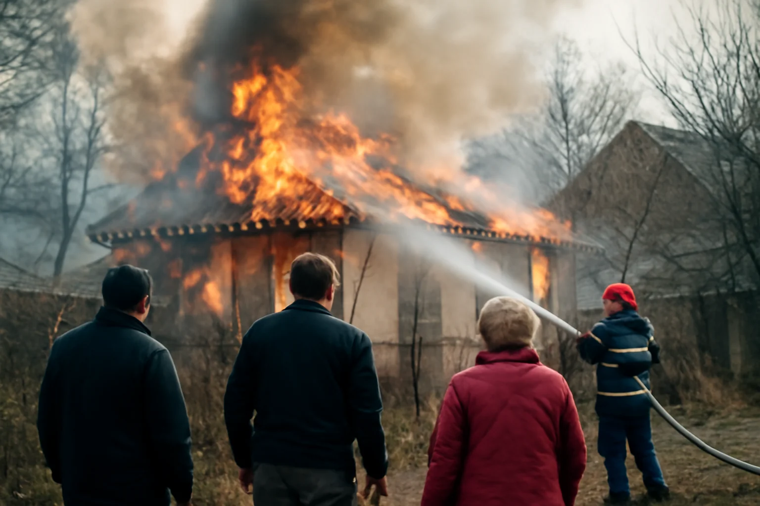 Incendiu devastator într-o gospodărie din Podiș, Mărgineni