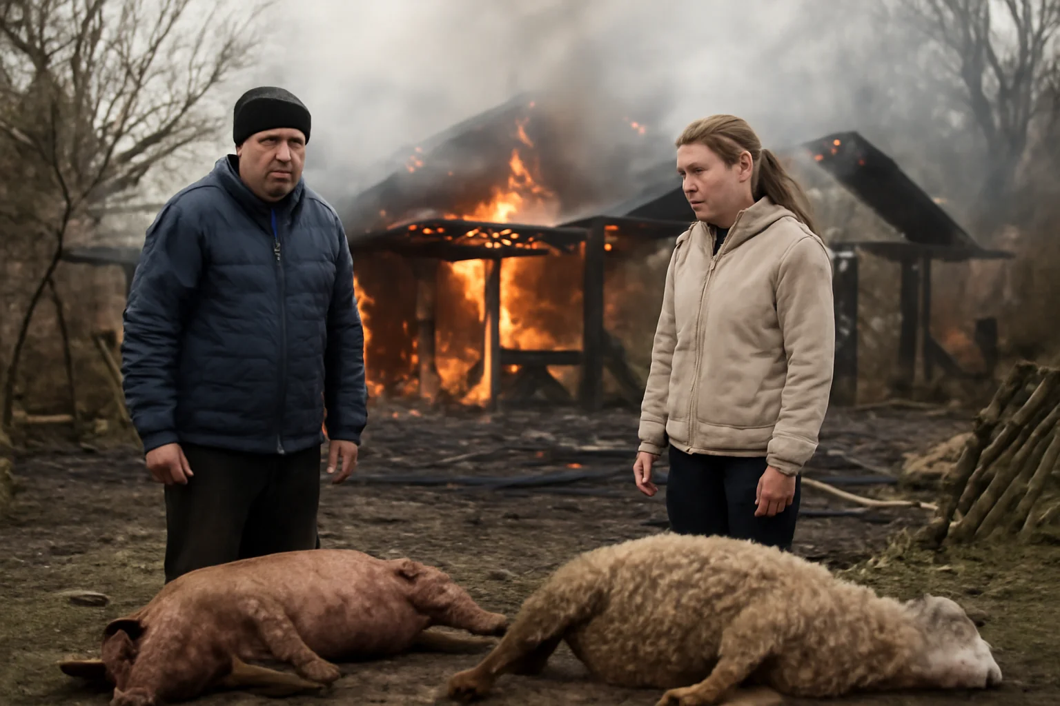 Incendiu la o anexă gospodărească din Pârgărești, județul Bacău, cu animale moarte
