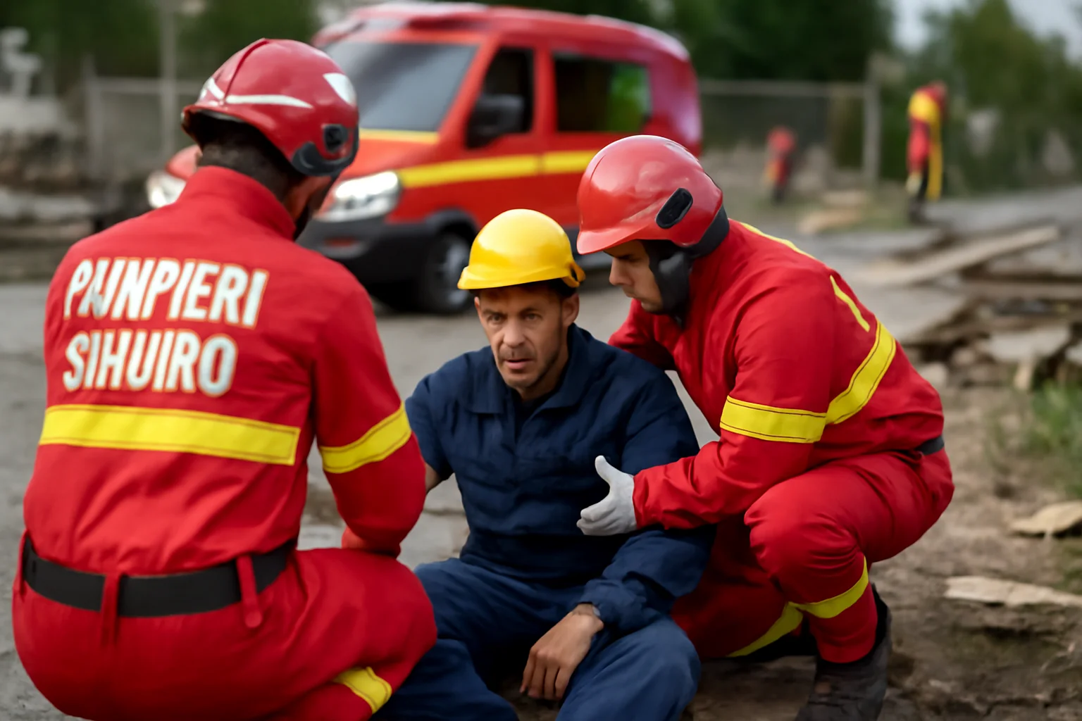 Intervenție SMURD la un accident de muncă într-o hală industrială din Bacău