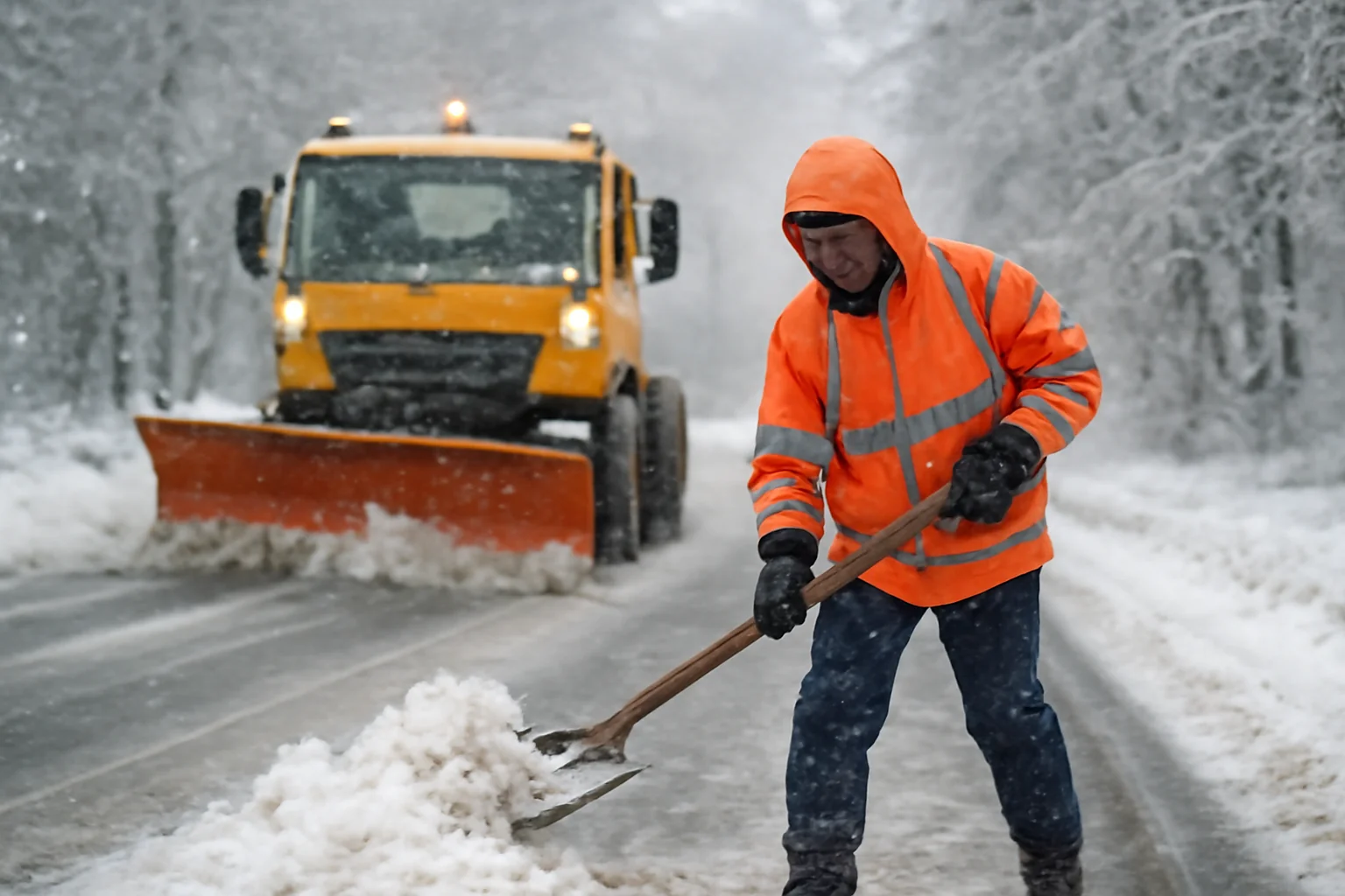 Ninsori ușoare la Bacău pe 24 decembrie; DRDP Iași intervine preventiv pe drumurile naționale