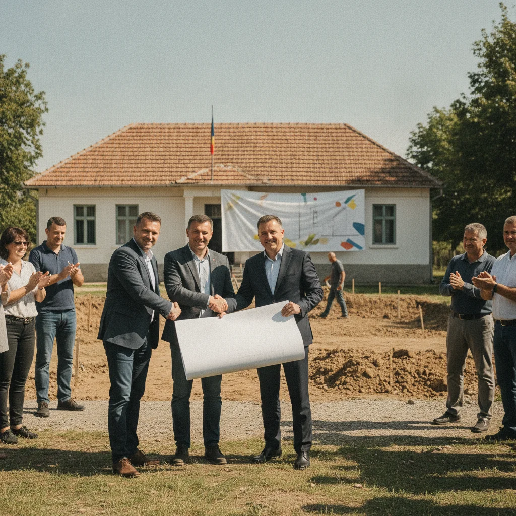 Plopana: începe proiectul pentru infrastructura educației gimnaziale