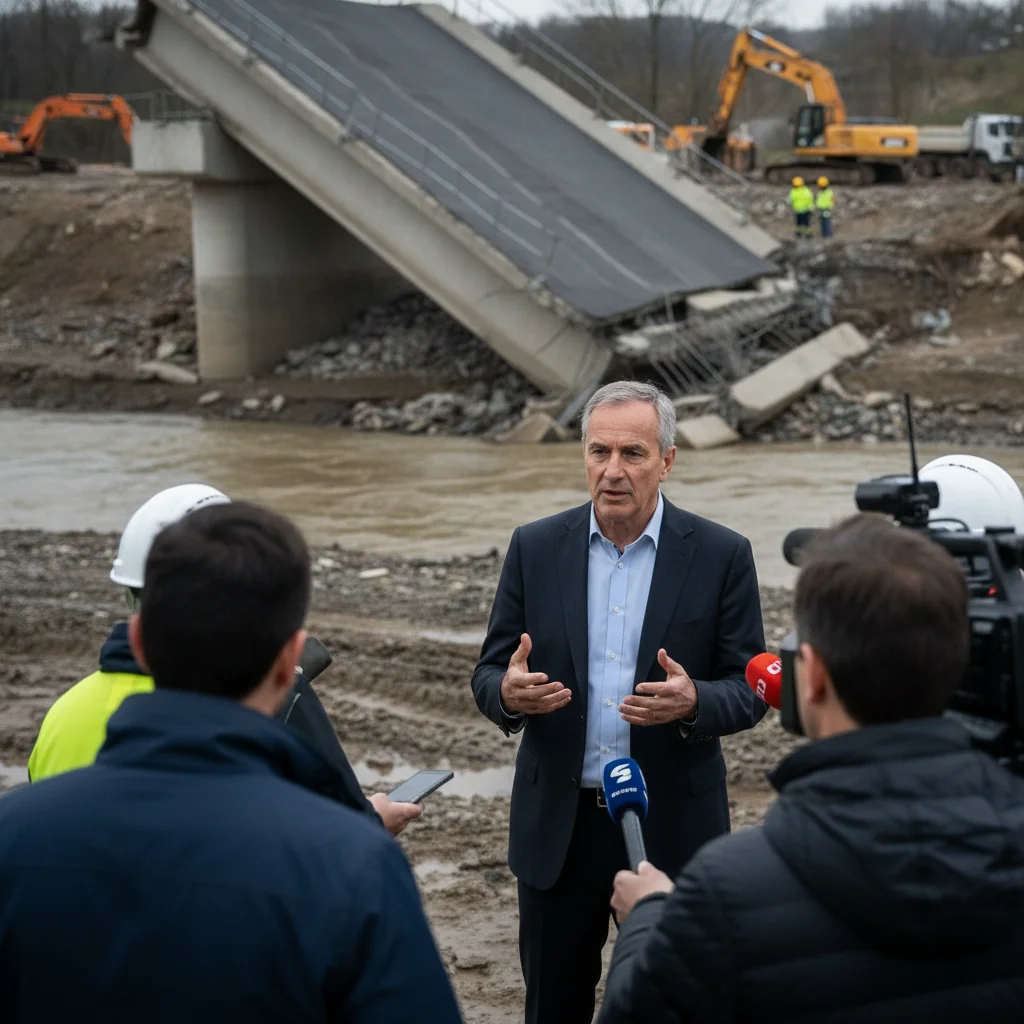 Podul Ciobănuș, Bacău: Cauza prăbușirii și soluții provizorii pe DN 12A