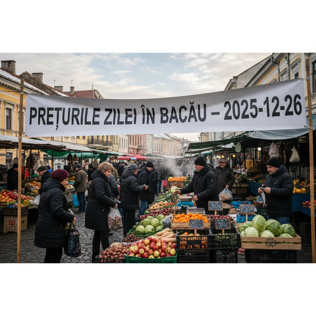 Prețurile zilei în Bacău – 2025-12-26