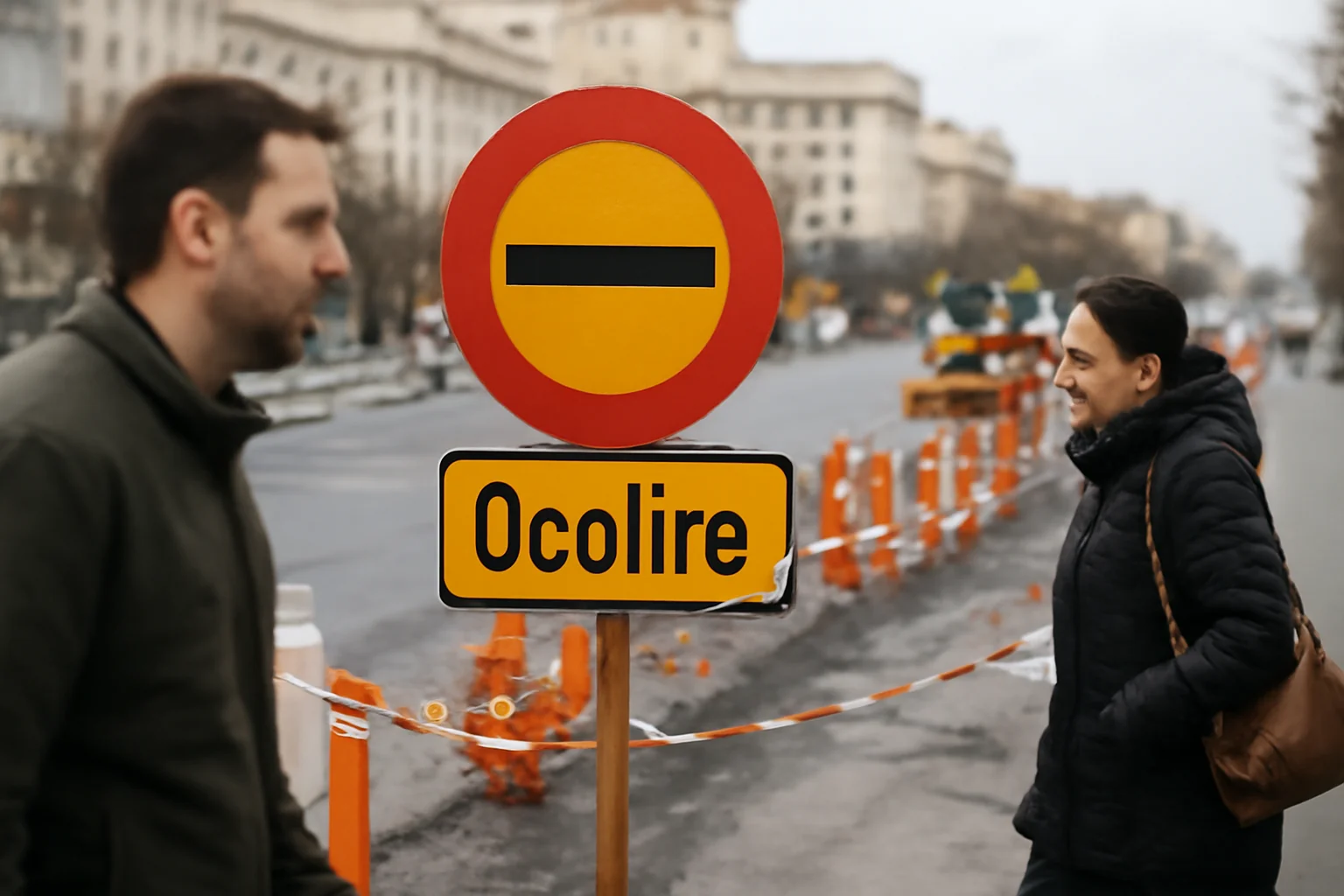Restricții de trafic timp de două luni în jurul Palatului Administrativ, din cauza lucrărilor de reabilitare