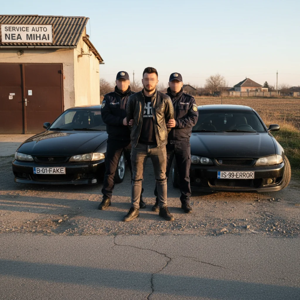 Tânăr din Onești, de 21 de ani, prins conducând fără permis și cu numere false de înmatriculare