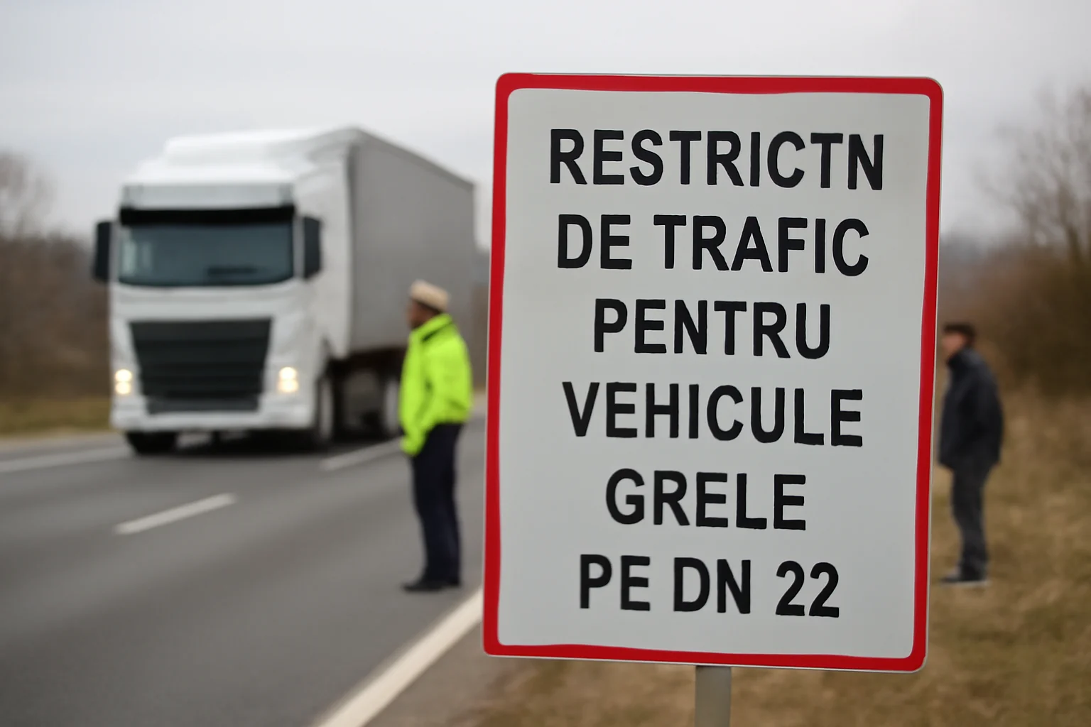 Trafic rutier îngreunat pe DN 22: restricții pentru vehicule grele, informare IPJ Bacău