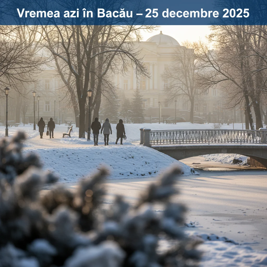 Vremea azi în Bacău – 25 decembrie 2025